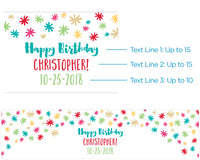 Personalized Water Bottle Labels - Happy Birthday Alternate Image 2, Kate Aspen | Water Bottle Labels