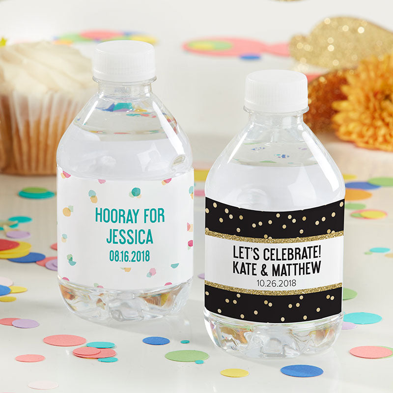 Personalized Water Bottle Labels - Party Time Main Image, Kate Aspen | Water Bottle Labels