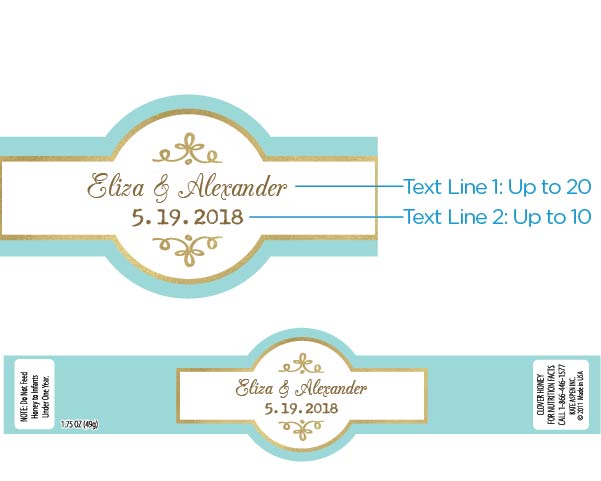 Personalized Clover Honey - Tea Time (Set of 12)
