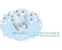 Thumbnail for Vintage 3.8 oz. Milk Bottle Favor Jar - It's a Boy! (Set of 12) (Personalization Available)
