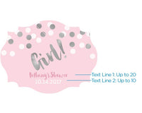 Thumbnail for Vintage 3.8 oz. Milk Bottle Favor Jar - It's a Girl! (Set of 12) (Personalization Available)