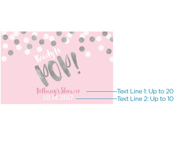 Personalized Mini Wine Bottle Labels - Ready to Pop (Girl) Alternate Image 2, Kate Aspen | Wine Bottle Labels