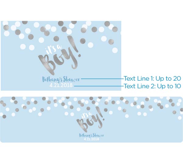 Personalized Water Bottle Labels - It's a Boy! Alternate Image 2, Kate Aspen | Water Bottle Labels