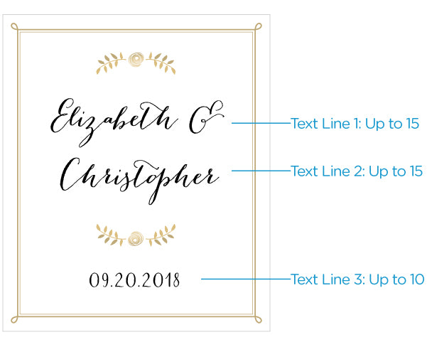 Personalized Wine Bottle Labels - Classic Wedding Alternate Image 2, Kate Aspen | Wine Bottle Labels