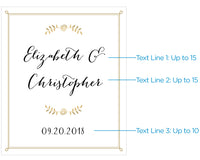 Thumbnail for Personalized Wine Bottle Labels - Classic Wedding Alternate Image 2, Kate Aspen | Wine Bottle Labels