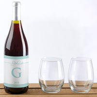 Personalized Wine Bottle Labels - Something Blue Main Image, Kate Aspen | Wine Bottle Labels
