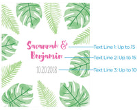 Thumbnail for Personalized Wine Bottle Labels - Pineapples & Palms Alternate Image 2, Kate Aspen | Wine Bottle Labels