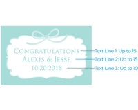 Thumbnail for Personalized Mini Wine Bottle Labels - Something Blue Alternate Image 2, Kate Aspen | Wine Bottle Labels