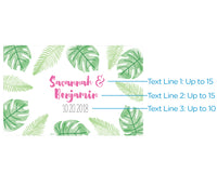 Thumbnail for Personalized Mini Wine Bottle Labels - Pineapples & Palms Alternate Image 2, Kate Aspen | Wine Bottle Labels
