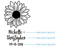 Thumbnail for Personalized 8 oz. Glass Mason Jar - Sunflower (Set of 12)