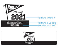 Personalized Water Bottle Labels - Finally! Class of 2022 Alternate Image 3, Kate Aspen | Water Bottle Labels