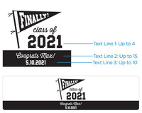 Thumbnail for Personalized Water Bottle Labels - Finally! Class of 2022 Alternate Image 3, Kate Aspen | Water Bottle Labels