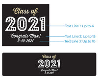 Personalized Water Bottle Labels - Class of 2022 Alternate Image 3, Kate Aspen | Water Bottle Labels