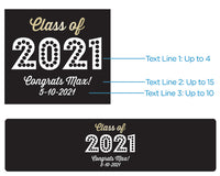 Thumbnail for Personalized Water Bottle Labels - Class of 2022 Alternate Image 3, Kate Aspen | Water Bottle Labels