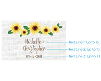 Thumbnail for Personalized Black Matchboxes - Sunflower (Set of 50)