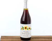 Thumbnail for Personalized Wine Bottle Labels - Sunflower Alternate Image 2, Kate Aspen | Wine Bottle Labels