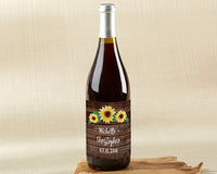 Thumbnail for Personalized Wine Bottle Labels - Sunflower Alternate Image 3, Kate Aspen | Wine Bottle Labels