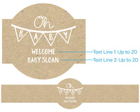 Thumbnail for Personalized Clover Honey - Rustic Charm Baby Shower (Set of 12)