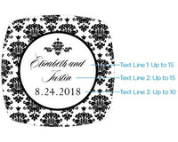Thumbnail for Personalized Gold Compact - Damask