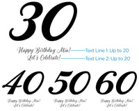 Thumbnail for Personalized Printed Acrylic Tumbler - Milestone Birthday