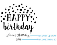 Thumbnail for Personalized Printed Acrylic Tumbler - Happy Birthday