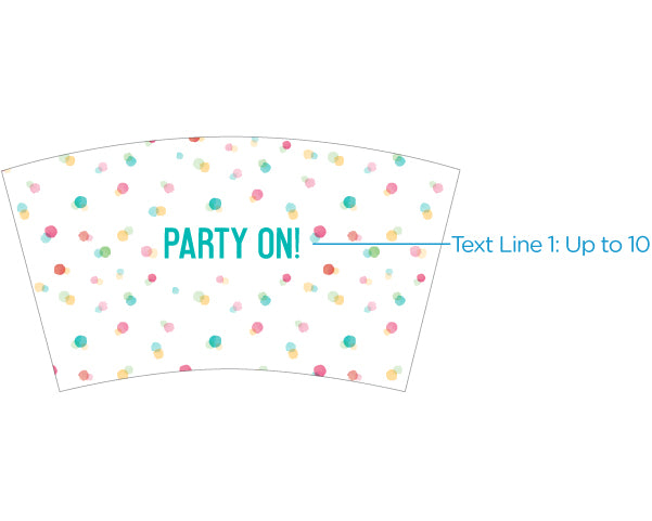 Acrylic Tumbler with Personalized Insert - Party Time