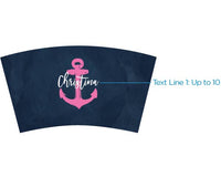 Thumbnail for Acrylic Tumbler with Personalized Insert - Nautical