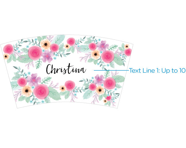 Acrylic Tumbler with Personalized Insert - Bridesmaid