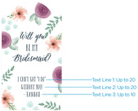 Thumbnail for Personalized Statement Tags - Bridal Floral (Set of 12)