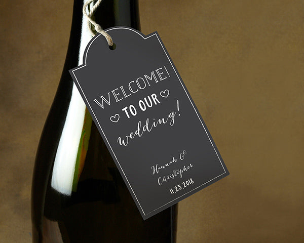Personalized Statement Tags - Chalk (Set of 12)