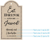 Thumbnail for Personalized Statement Tags - Rustic (Set of 12)