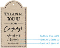 Thumbnail for Personalized Statement Tags - Rustic (Set of 12)