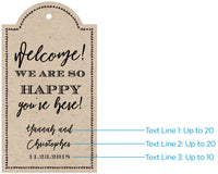 Thumbnail for Personalized Statement Tags - Rustic (Set of 12)