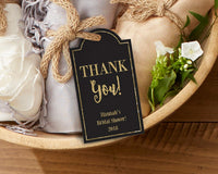 Thumbnail for Personalized Statement Tags - Gold Glitter (Set of 12)