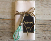 Thumbnail for Personalized Statement Tags - Gold Glitter (Set of 12)