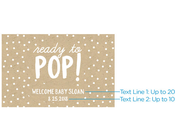 Personalized Mini Wine Bottle Labels - Rustic Charm Baby Shower Alternate Image 2, Kate Aspen | Wine Bottle Labels