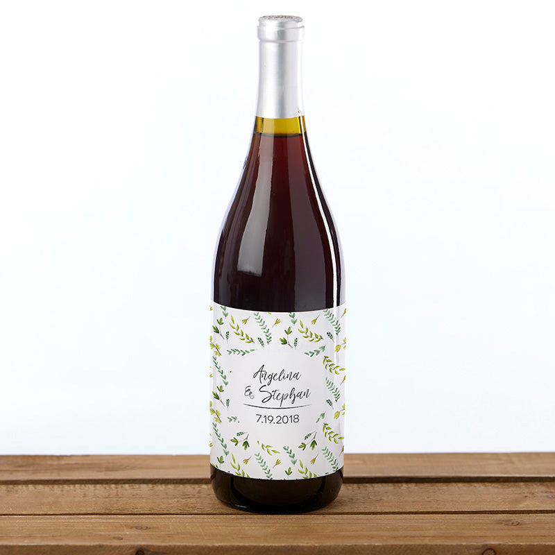 Personalized Wine Bottle Labels - Botanical Garden Main Image, Kate Aspen | Wine Bottle Labels