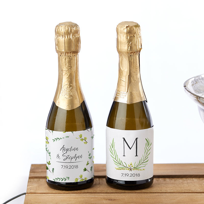 Personalized Mini Wine Bottle Labels - Botanical Garden Main Image, Kate Aspen | Wine Bottle Labels
