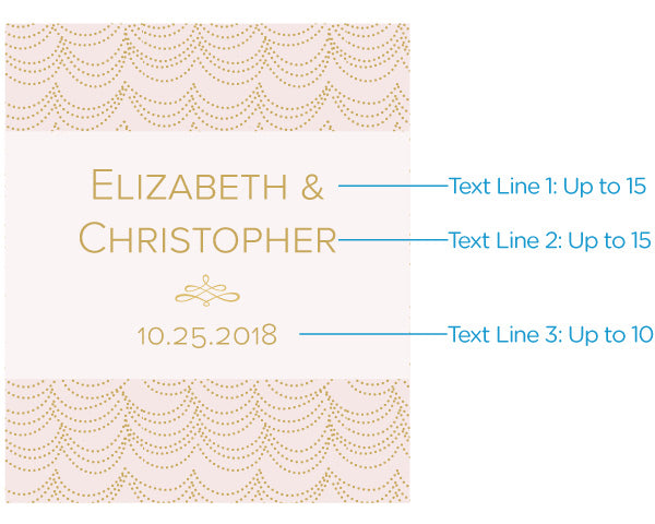 Personalized Wine Bottle Labels - Modern Romance Alternate Image 2, Kate Aspen | Wine Bottle Labels