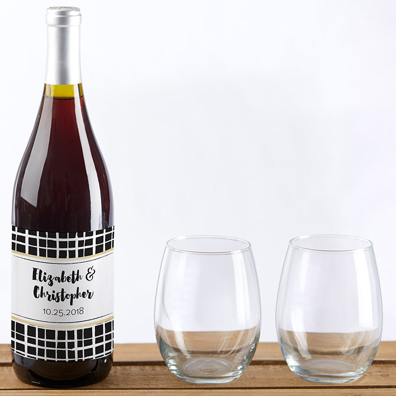 Personalized Wine Bottle Labels - Modern Classic Main Image, Kate Aspen | Wine Bottle Labels