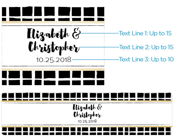 Personalized Water Bottle Labels - Modern Classic Alternate Image 3, Kate Aspen | Water Bottle Labels