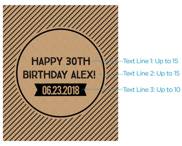 Personalized Wine Bottle Labels - Boozy Birthday Alternate Image 4, Kate Aspen | Wine Bottle Labels