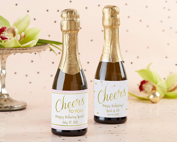 Personalized Mini Wine Bottle Labels - Birthday For Her Alternate Image 2, Kate Aspen | Wine Bottle Labels