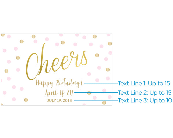 Personalized Mini Wine Bottle Labels - Birthday For Her Alternate Image 3, Kate Aspen | Wine Bottle Labels