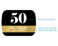 Thumbnail for Personalized Gold Bottle Stopper - Milestone Birthday