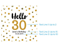 Thumbnail for Personalized 8 oz. Glass Mason Jar - Milestone Birthday (Set of 12)