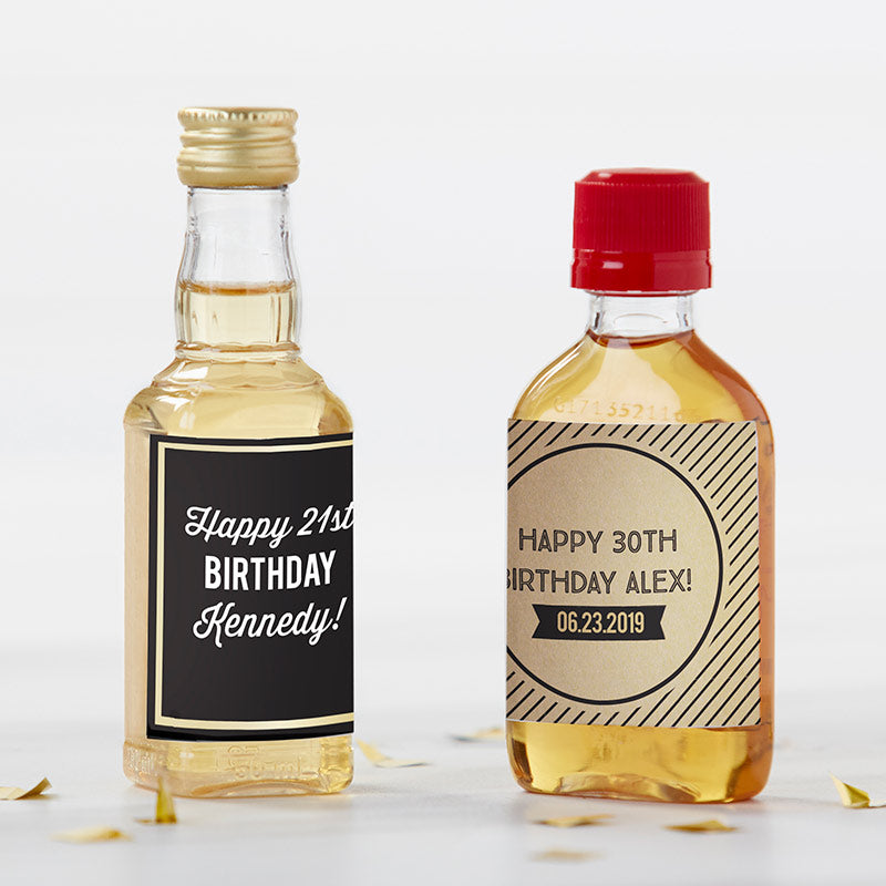 Personalized Mini Liquor Labels - Boozy Birthday Main Image, Kate Aspen | Personalized Sticker