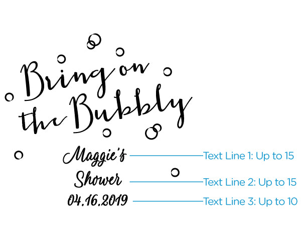 Personalized 9 oz. Stemless Champagne Glass - Brunch