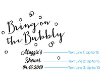 Thumbnail for Personalized 9 oz. Stemless Champagne Glass - Brunch