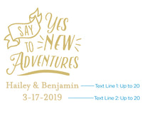 Thumbnail for Personalized Gold Credit Card Bottle Opener - Travel & Adventure